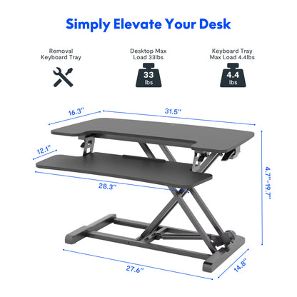 Fullynordic Standing Desk Converter