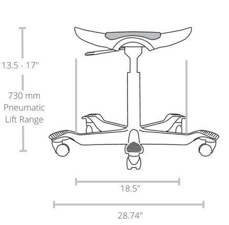 HÅG Capisco Puls Saddle Seat Healthcare Active Stool